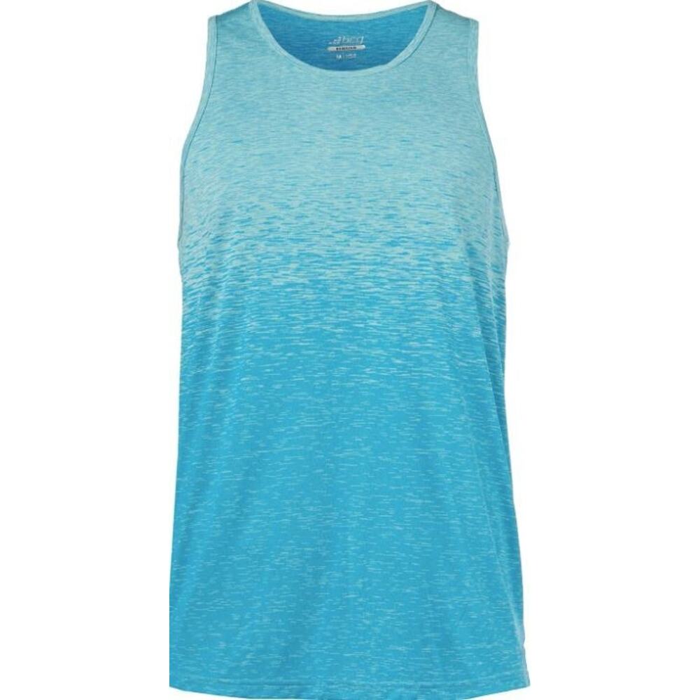 BCG Running Men's Racerback Scoop Neck Sleeveless Tank in Blue Ombre Small $42